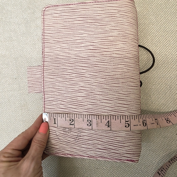 Planner Perfect B6 Slim Leather Traveler’s Notebook - Blush Epi / Pink - Picture 10 of 11